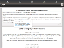 Tablet Screenshot of ljba.org